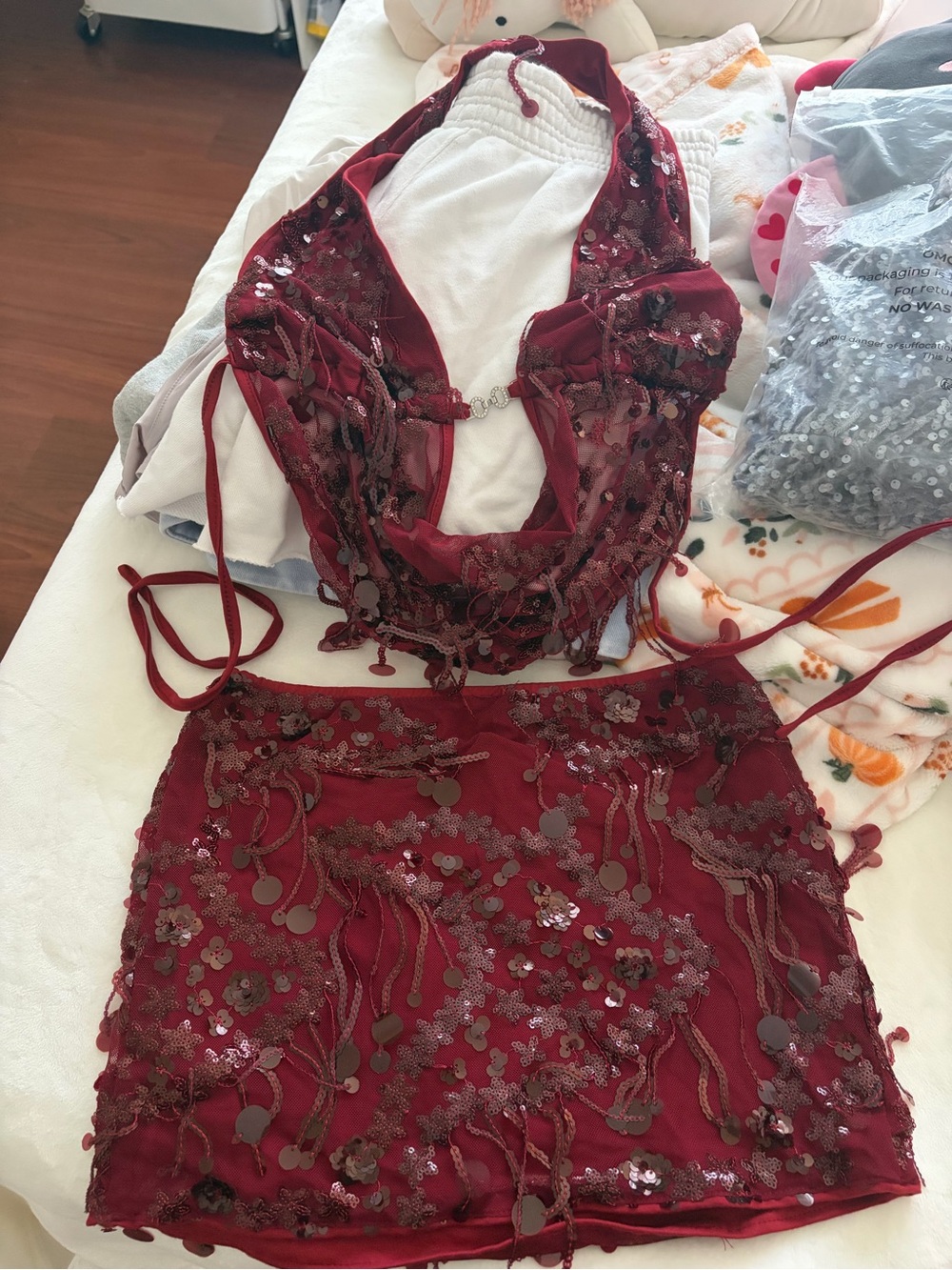 2 piece sparkly set